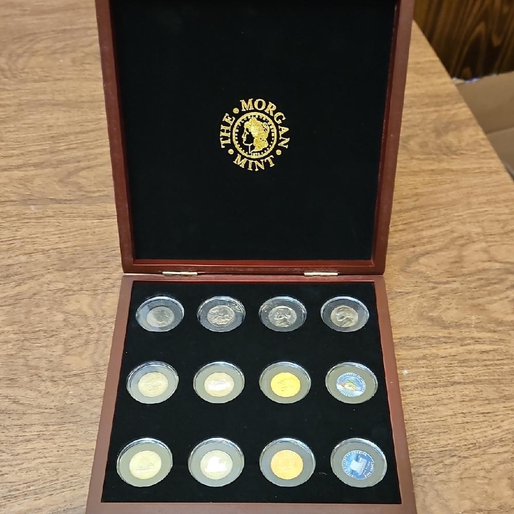 Morgan Mint Ultimate 2004 Nickel Collection set of 12 coins with case